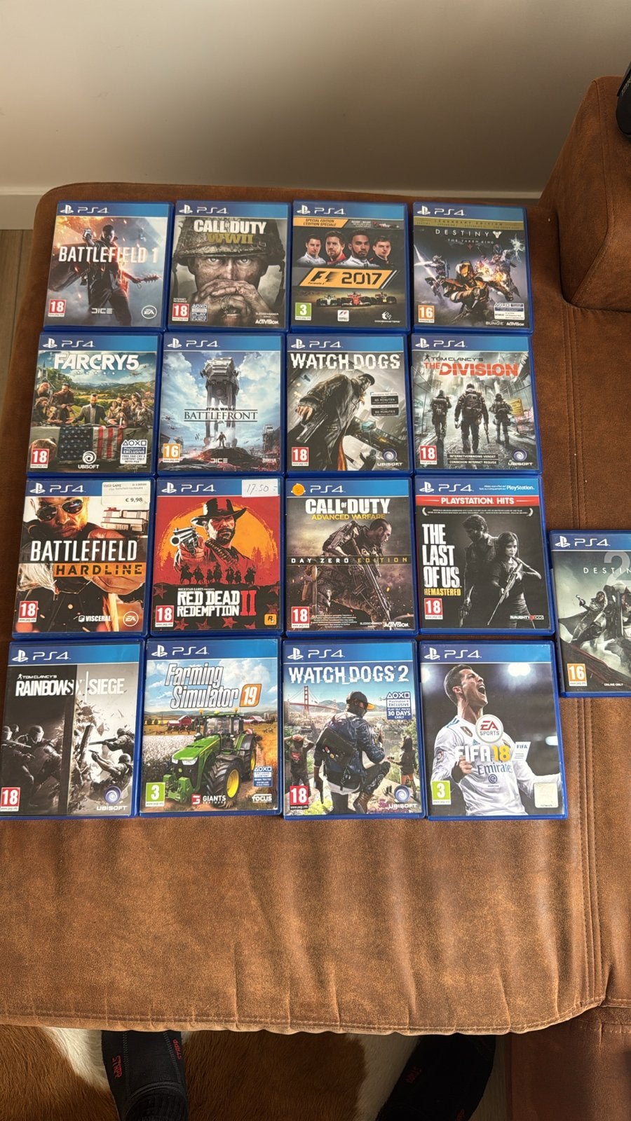 Grote collectie PS4 games - Diverse genres, Avontuur en Actie, Online, Gebruikt, 1 speler