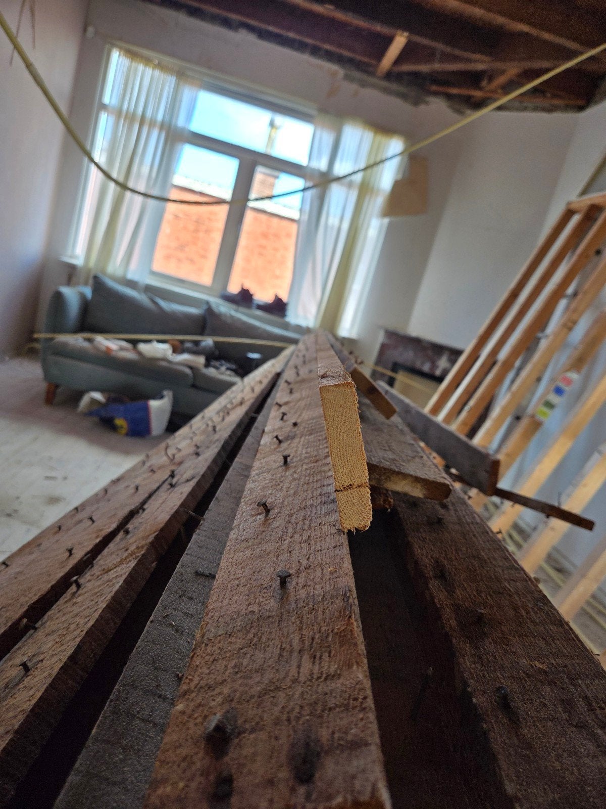 Gebruikte houten planken en balken, Ophalen, Gebruikt, 25 tot 50 mm, Plank