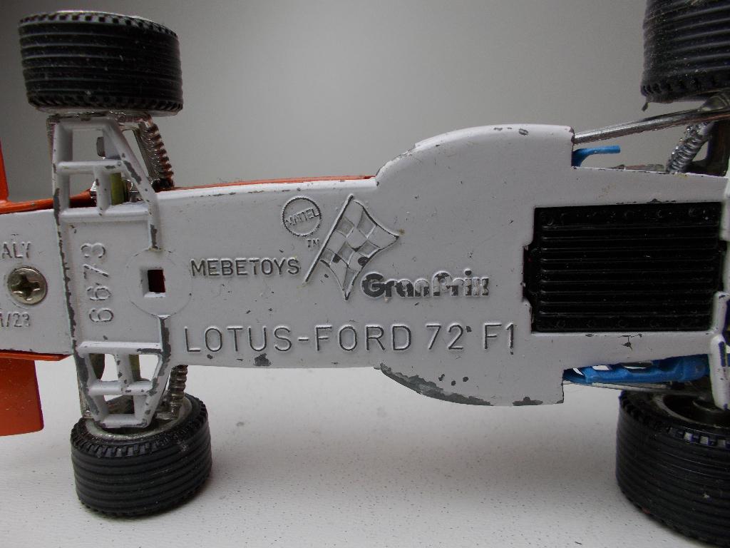 1972 Mebetoys 6673 GRAND PRIX. LOTUS-FORD 72 F1. (Opknapper), Ophalen of Verzenden, Gebruikt, Auto, Overige merken