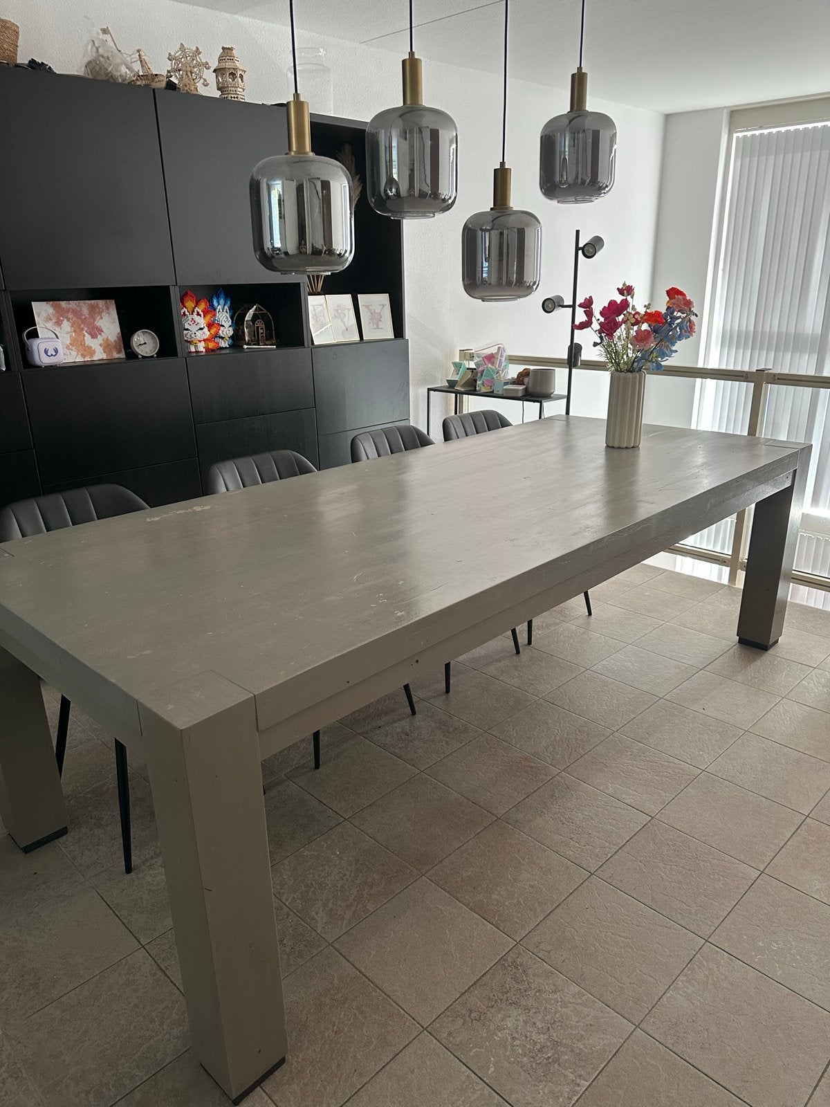 GRATIS Grote eettafel 260x110x80, Ophalen, Gebruikt, 100 tot 150 cm, 200 cm of meer