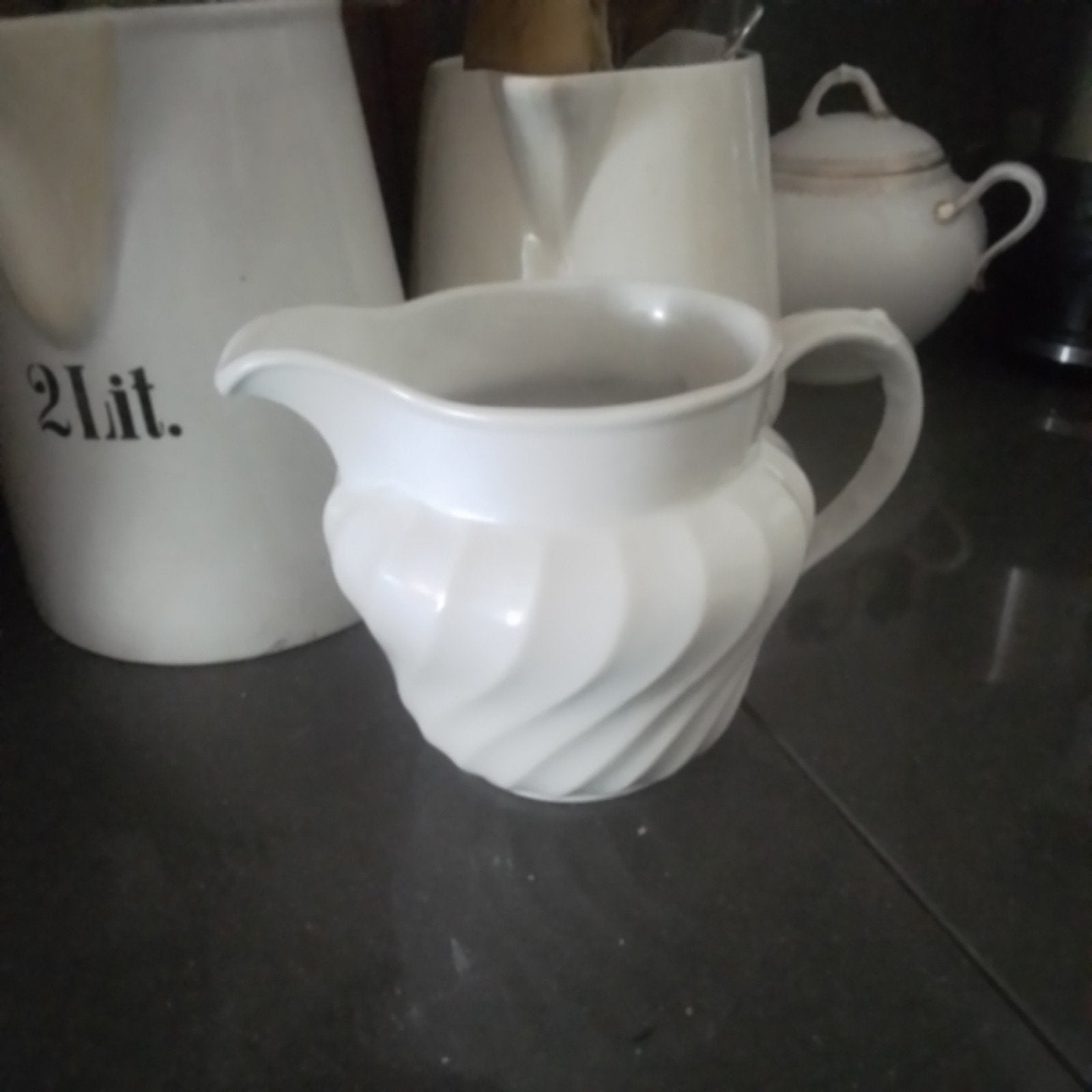 Oude engelse ironstone kan Burleigh ware, Ophalen of Verzenden