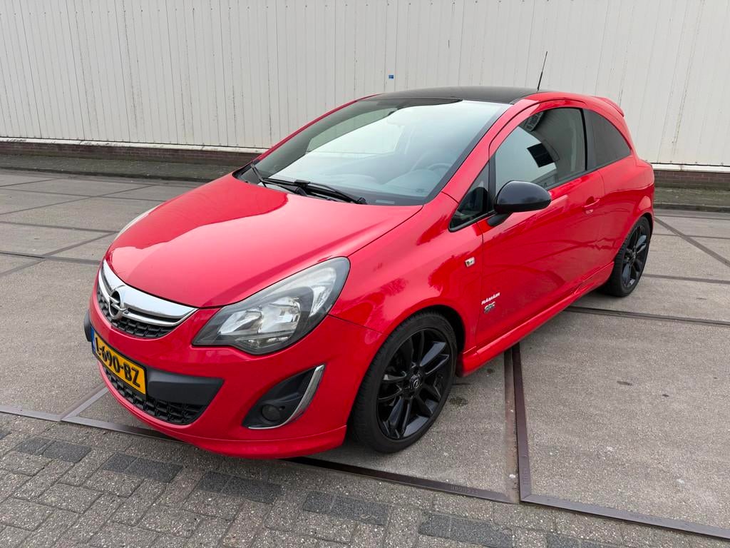 Opel Corsa 1.4-16V Cosmo nieuwe apk lederen stoelen, Auto's, Euro 5, 101 pk, 1398 cc, Bedrijf