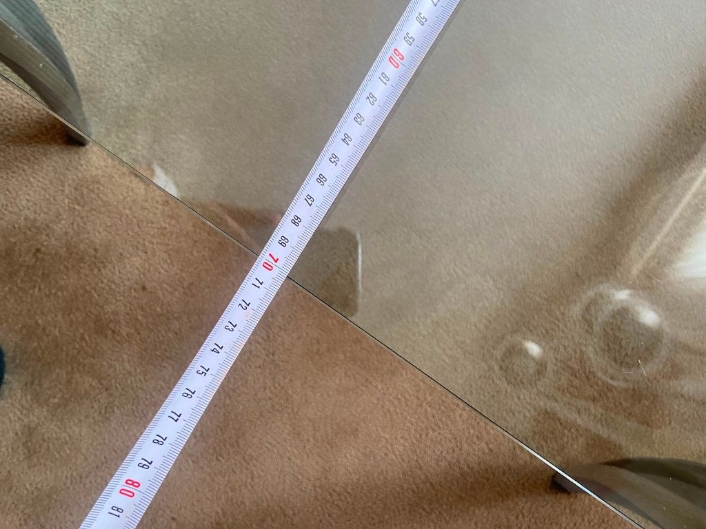 Leolux hoektafel, Ophalen, Gebruikt, 50 tot 100 cm, Vierkant