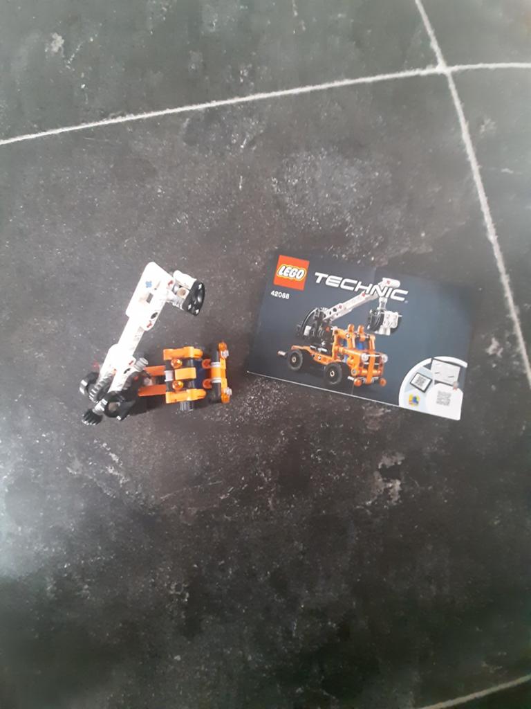 Lego technic hijskraan, Ophalen, Lego, Compleet, Zo goed als nieuw
