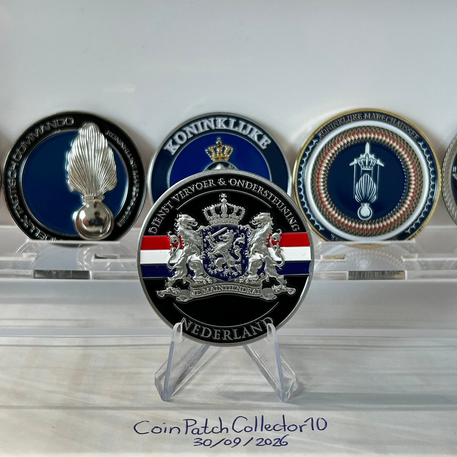 Dienst Vervoer & Ondersteuning - NATO SUMMIT Coin, Ophalen of Verzenden, Overige soorten, Nederland, Embleem of Badge