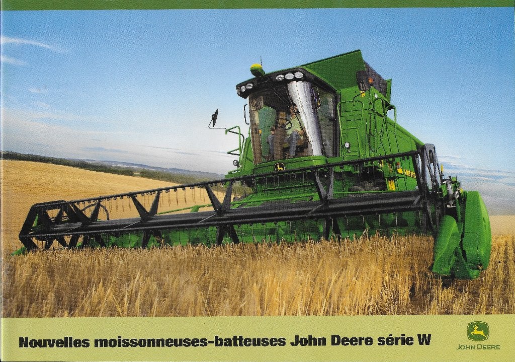 So18 folder john deere maaidorsers serie w ( franse tekst ), Ophalen of Verzenden, Zo goed als nieuw