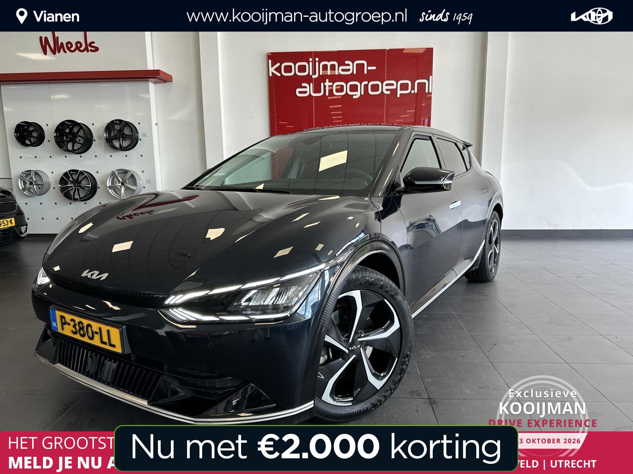 Kia EV6 Plus 77.4 kWh Kia EV6 Plus 77 kWh 20'' velgen!, Auto's, Automaat, 228 pk, Achterwielaandrijving, Blauw