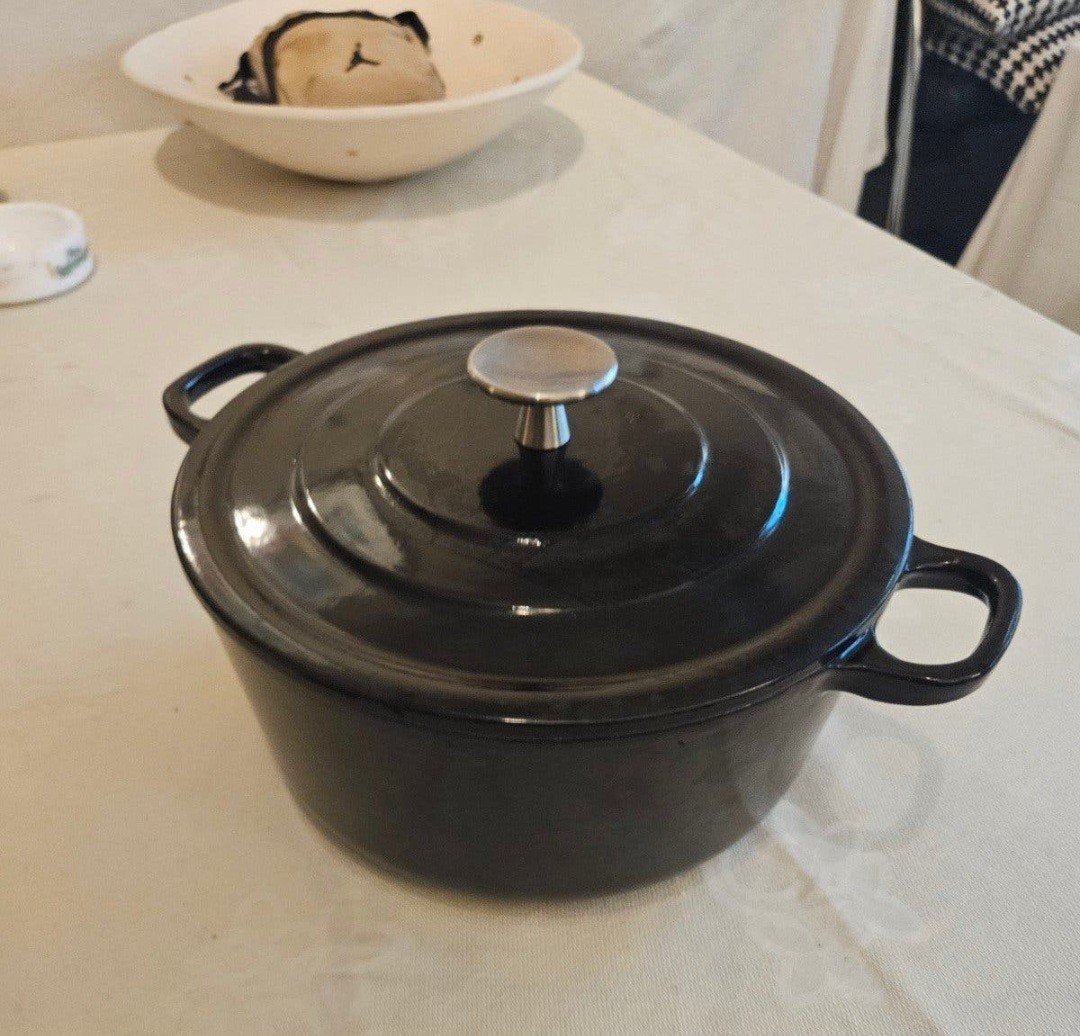 Royal van Kempen & Begeer Gietijzeren Braadpan, Ophalen, Met deksel, Zo goed als nieuw, Overige merken
