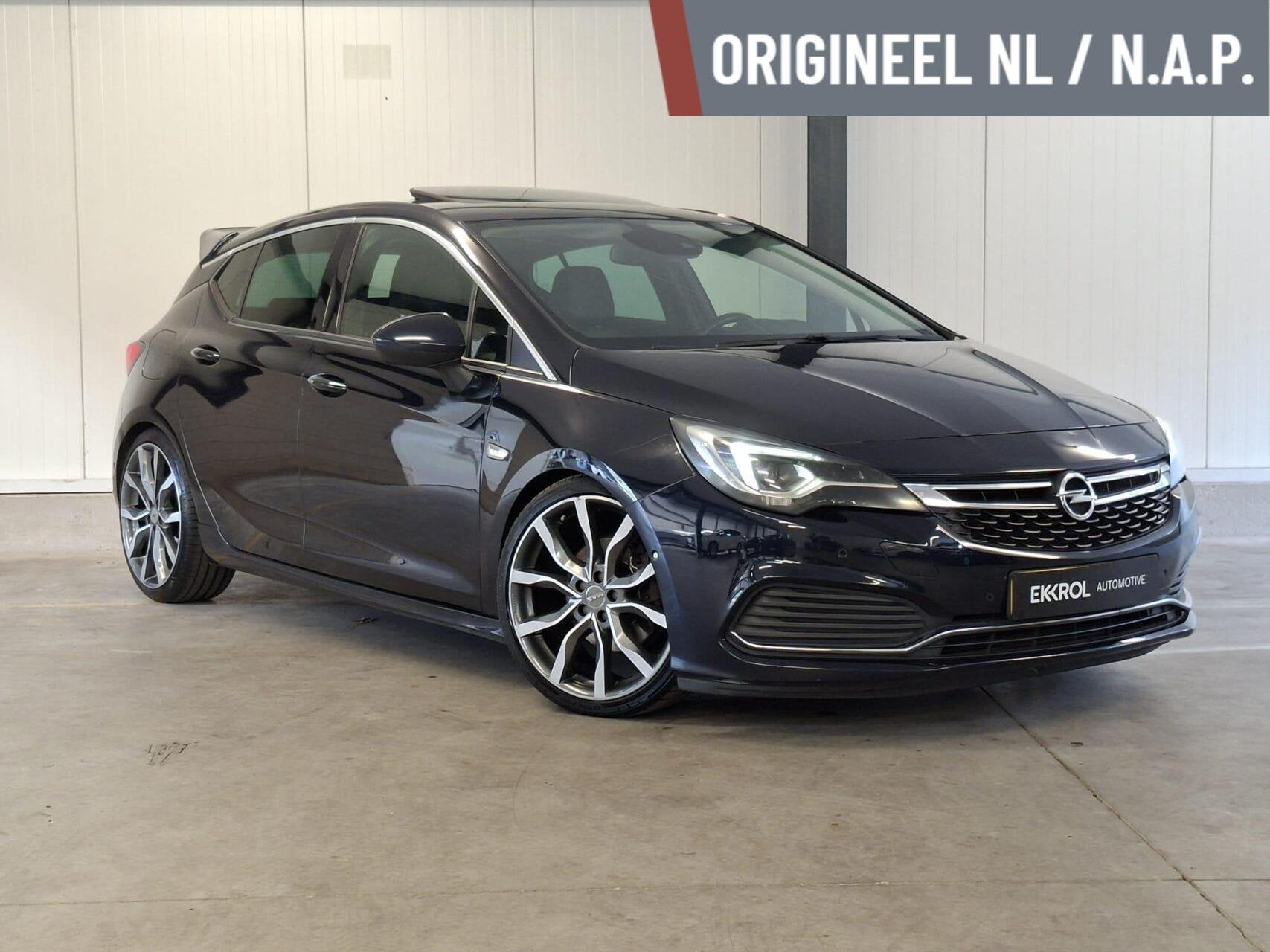 Opel Astra 1.6 Turbo Innovation Automaat(Carplay/19inch/NAP), Gebruikt, 4 cilinders, Met garantie (alle), Blauw