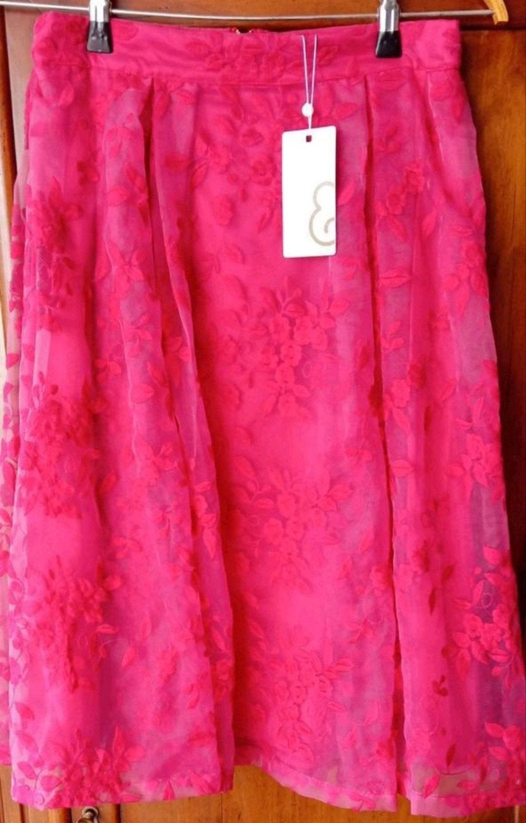 Nieuwe roze rok Mint &Berry met bloemenborduursel, maat 38, Ophalen of Verzenden, Nieuw, Maat 38/40 (M), Roze