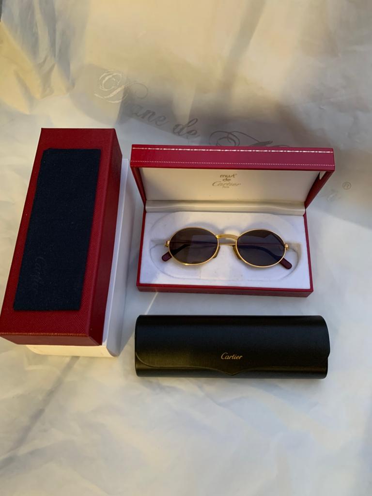 Cartier zonnebril 22k verguld +2, Sieraden, Tassen en Uiterlijk, Zonnebrillen en Brillen | Heren, Overige merken, Nieuw, Ophalen of Verzenden