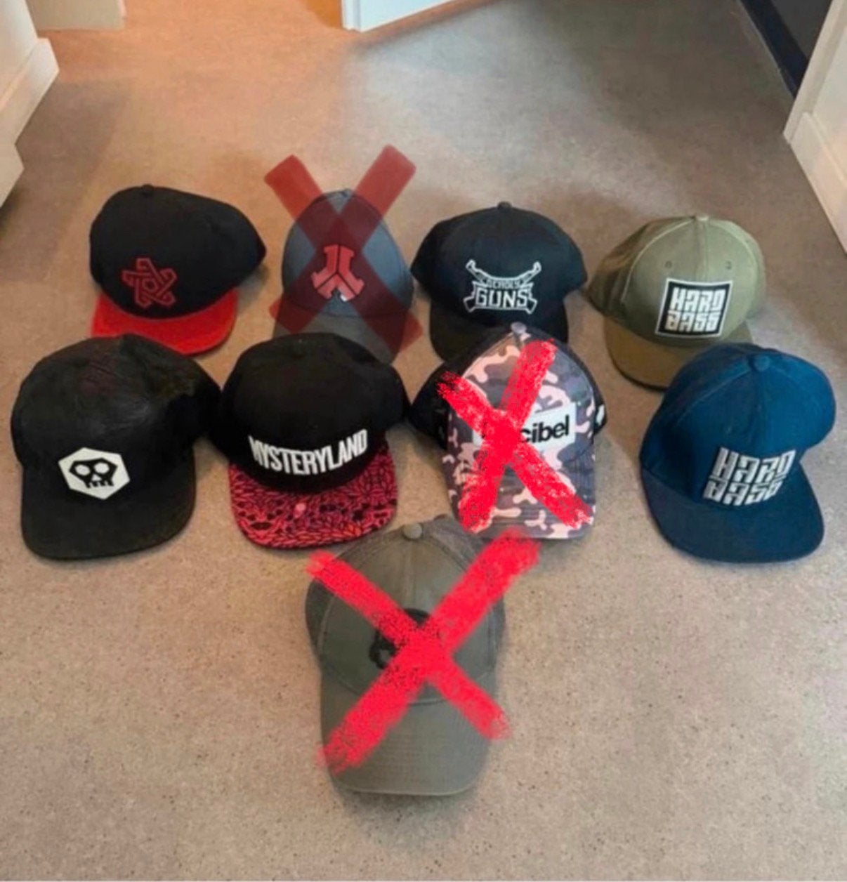 Hardstyle Petten – Defqon, Qapital, Warface, Ophalen of Verzenden, Zo goed als nieuw, One size fits all, Pet