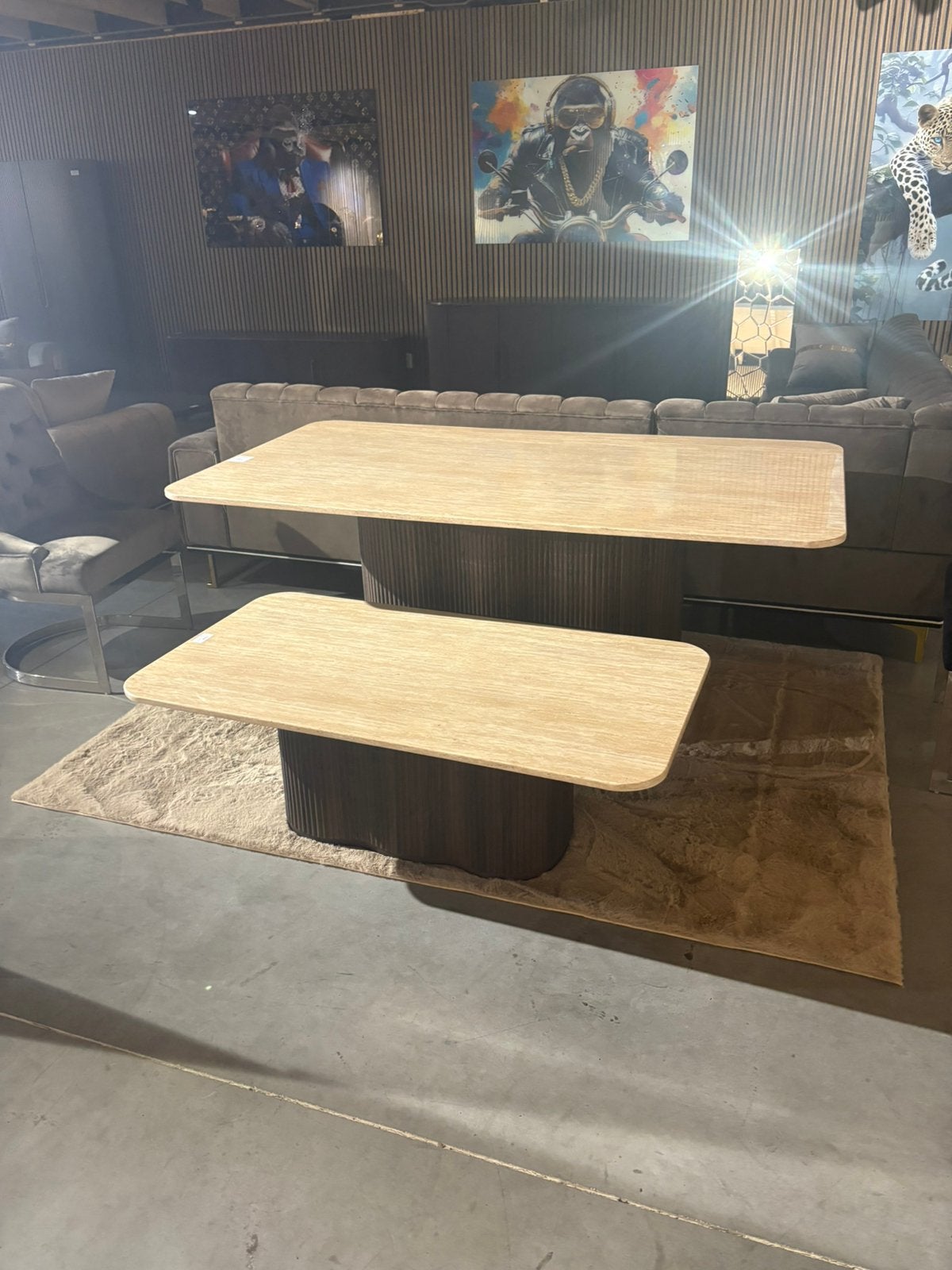 NEW japandi style salontafel tafel 130/80 cm tafels, Ophalen, Nieuw