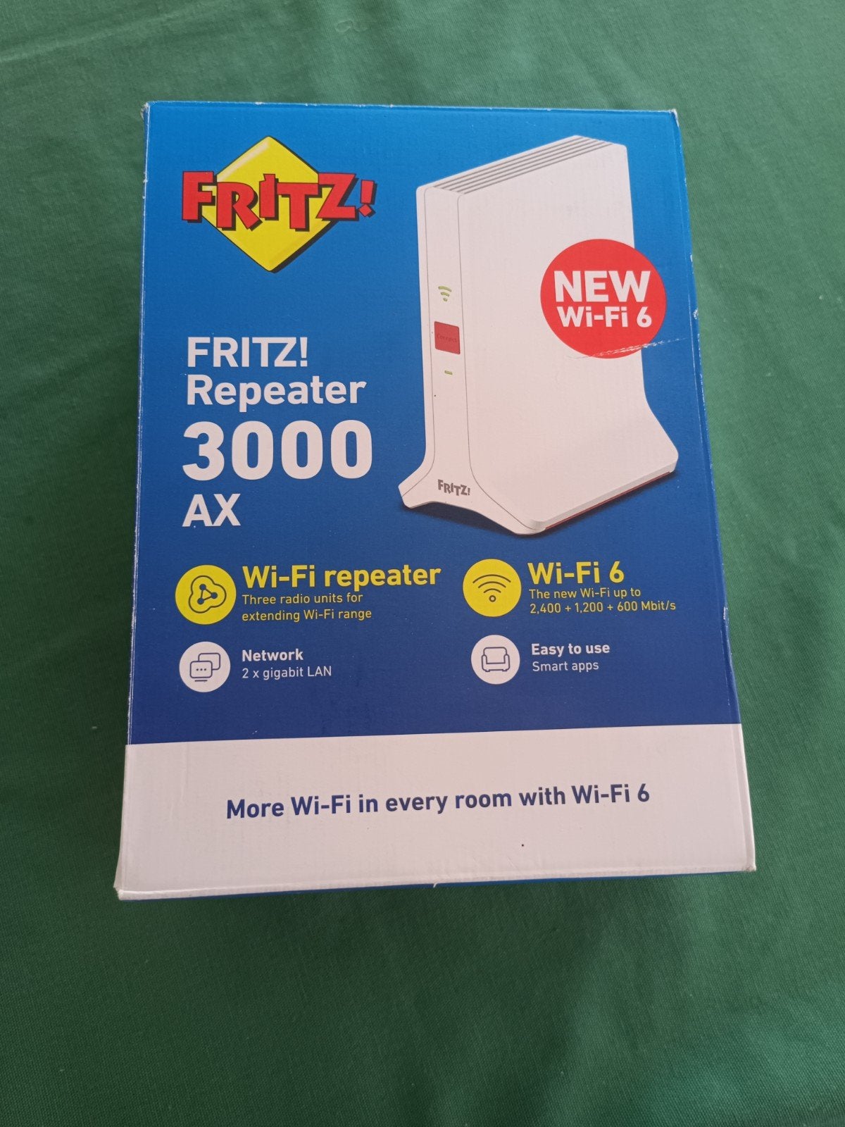 FRITZ! Repeater 3000 AX - Wi-Fi 6 voor optimaal bereik, Computers en Software, Ophalen of Verzenden, Nieuw, Router, FRITZ!