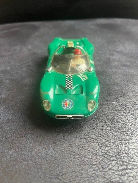 prachtige complete fleischmann Alfa Romeo groen, Racebaan, Verzenden, Fleischmann, Zo goed als nieuw
