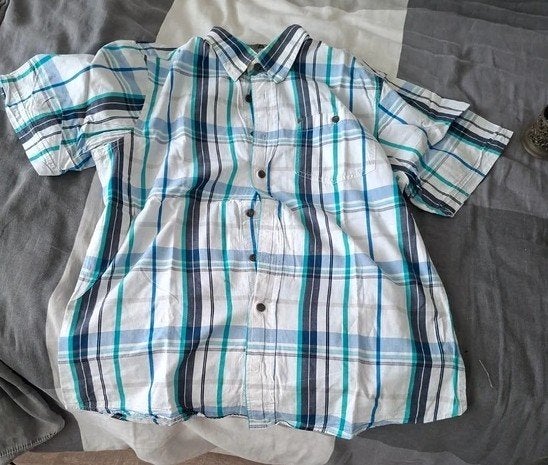 UMAN NATURE BLOUSE MT M, Kleding | Heren, Ophalen of Verzenden, Nieuw, Blauw, Halswijdte 39/40 (M)