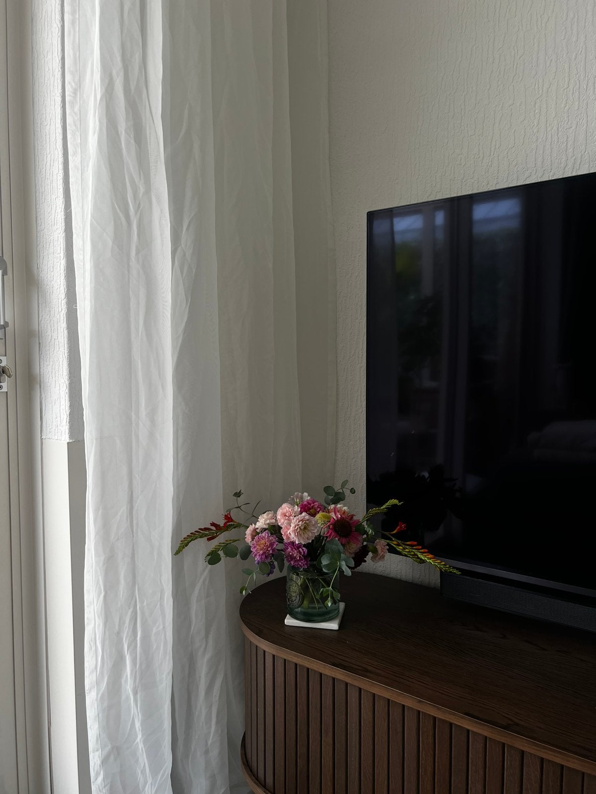 5x Doorzichtige Gordijnen - 120x175cm, Ophalen, Gebruikt, Wit, Lichtdoorlatend