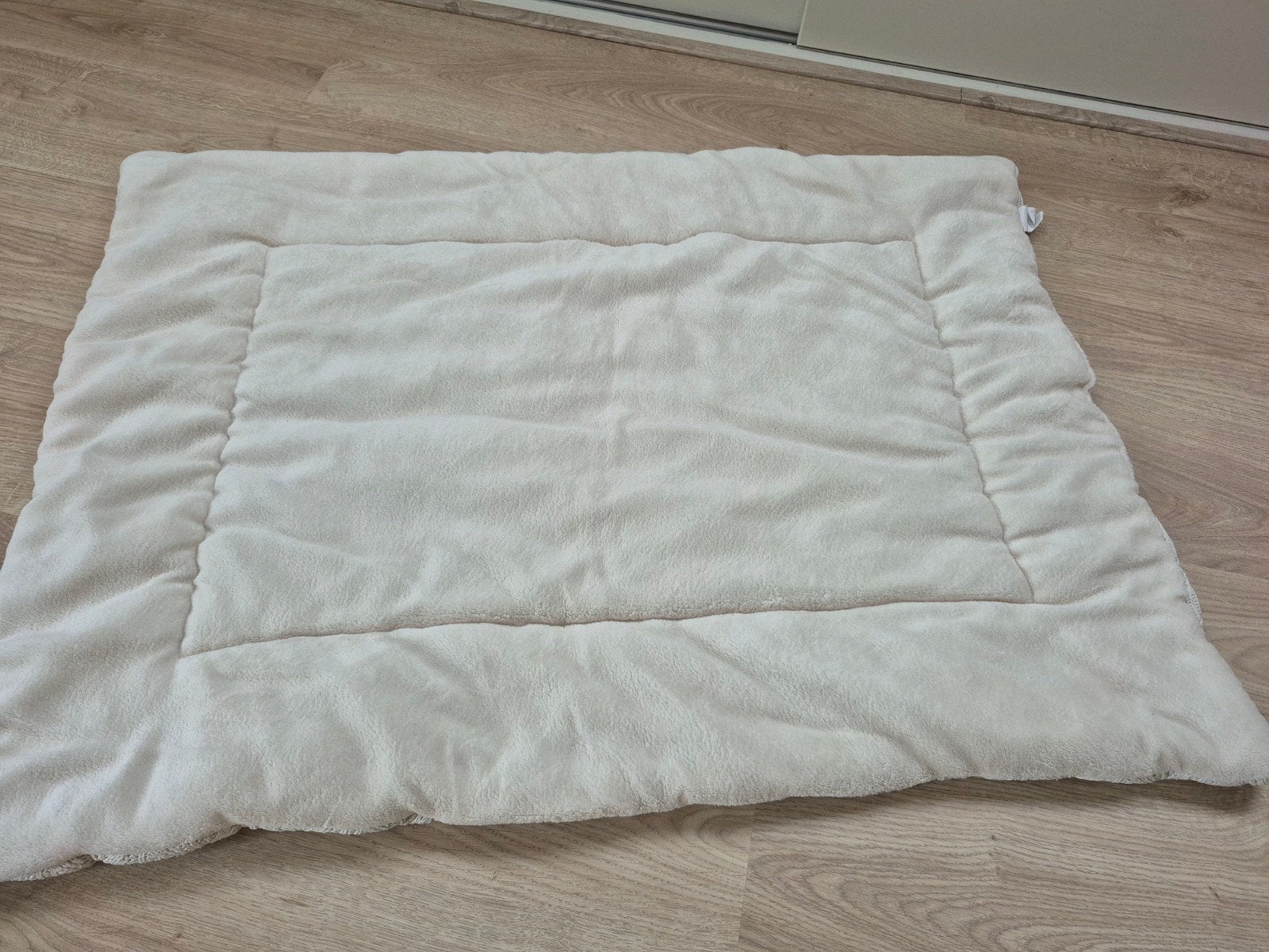 Jollein Boxkleed Spring Knit Ivory 75 x 95 cm, Ophalen, Gebruikt, Boxkleed