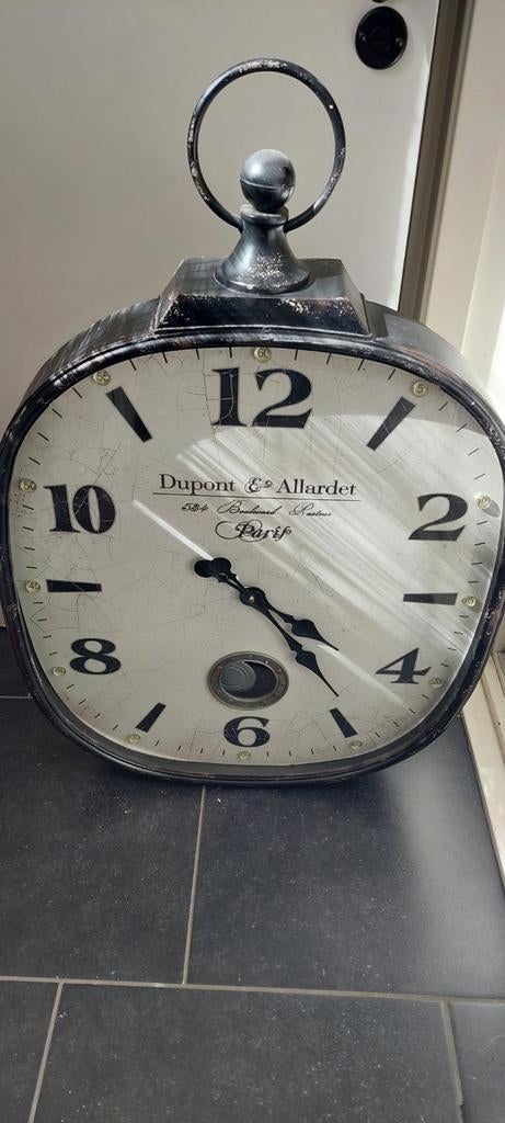 Grote Antieke Zakhorloge Wandklok - Dupont & Allardet Parijs, Huis en Inrichting, Woonaccessoires | Klokken, Ophalen, Wandklok