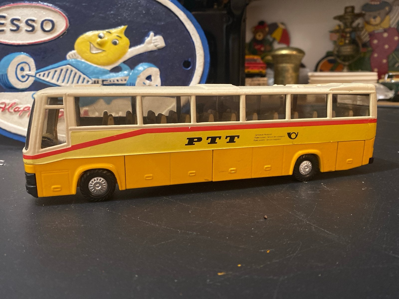 Vintage Volvo Coach PTT Bus Schaal 1:50 - Made in Spain, Ophalen of Verzenden, Gebruikt