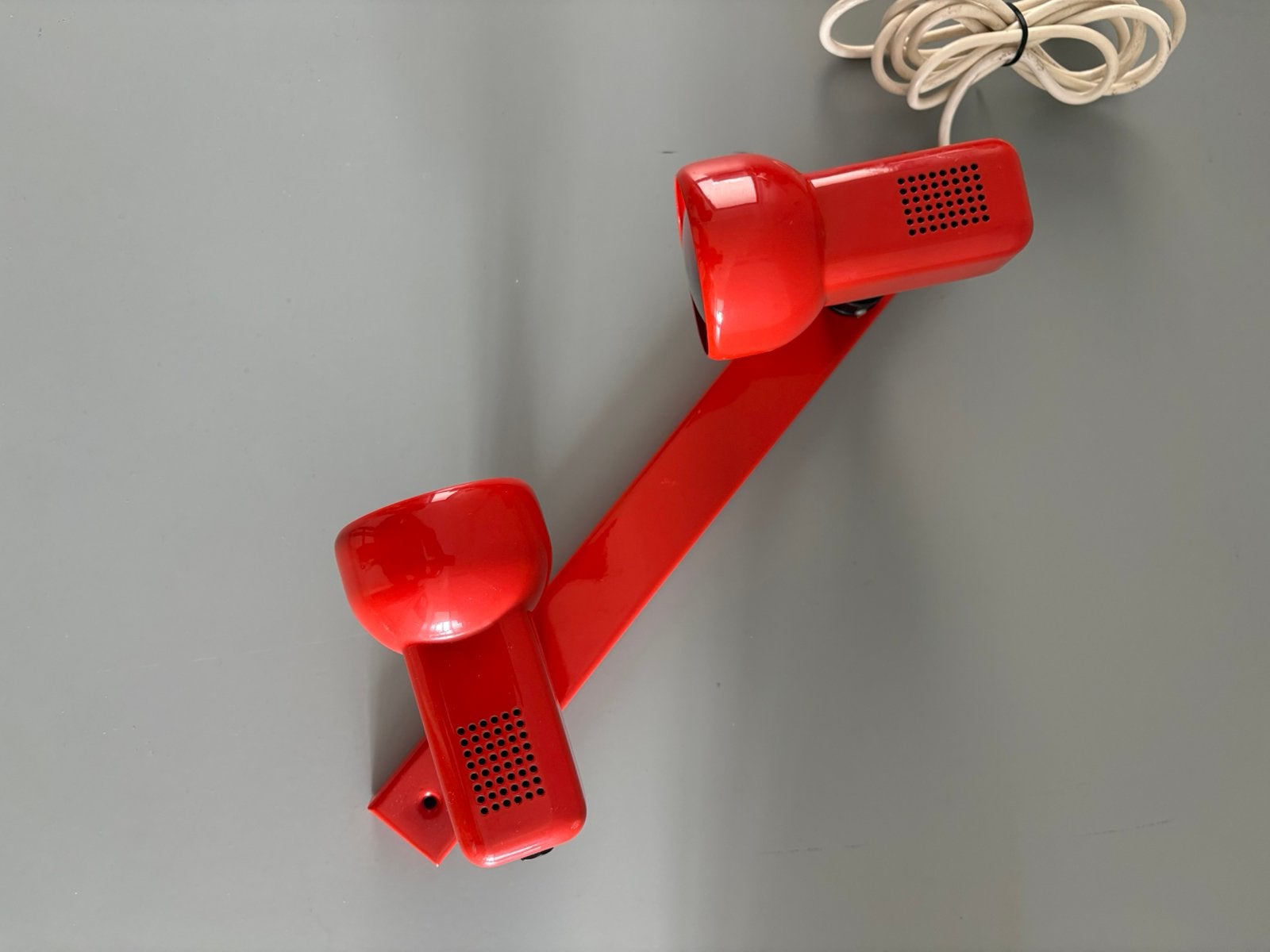 Vintage wandlamp, Gebruikt, Rood, Wandspot, Metaal