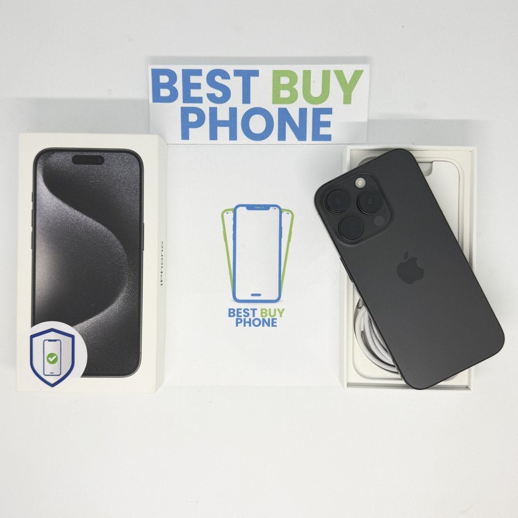 Foto 2 van iPhone 15 Pro 128GB zwart /krasvrij /90% batt /garantie