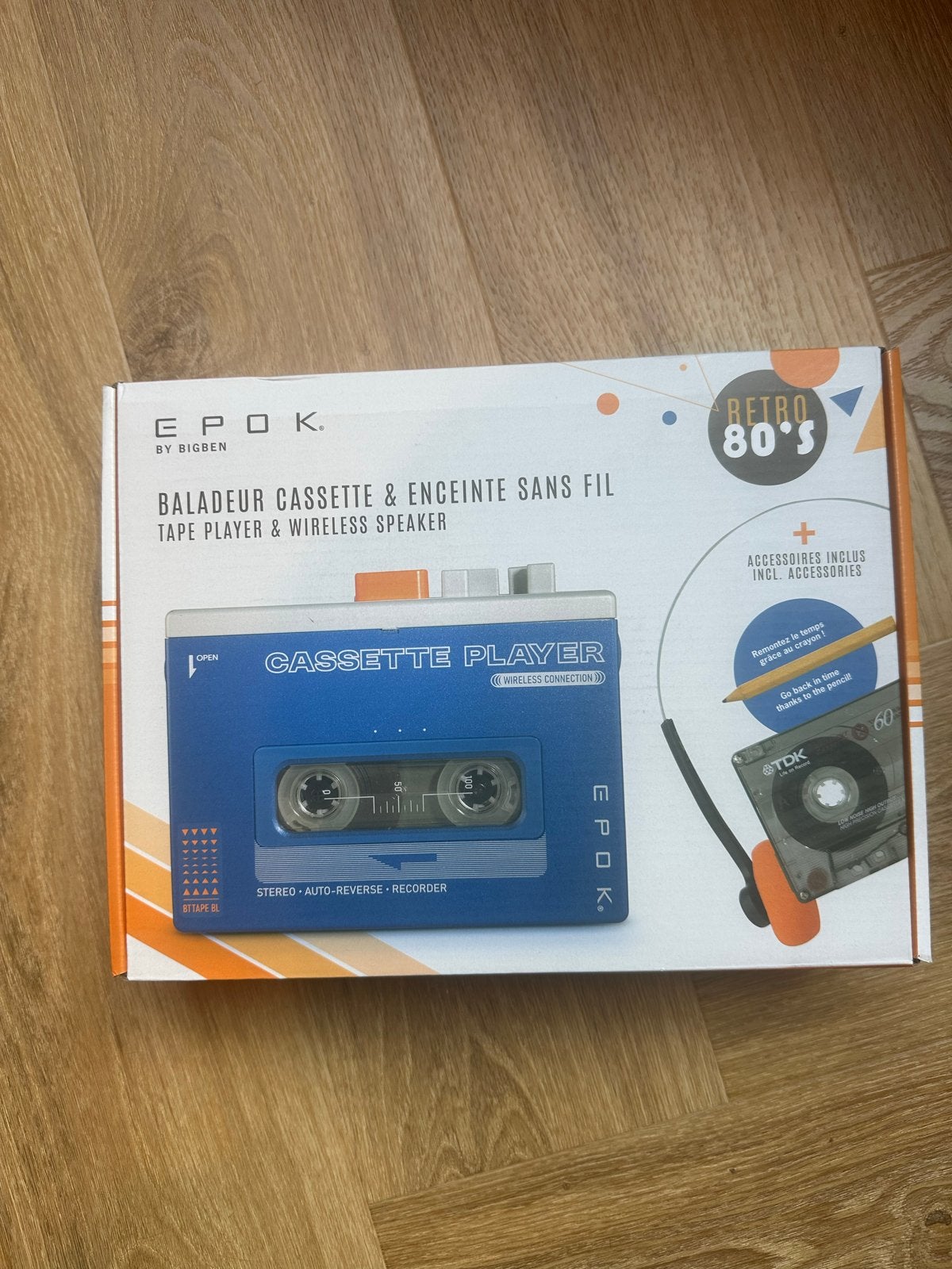 Nieuwe Epok Cassette Speler met Bluetooth en Draadloze Speak, Ophalen of Verzenden, Walkman