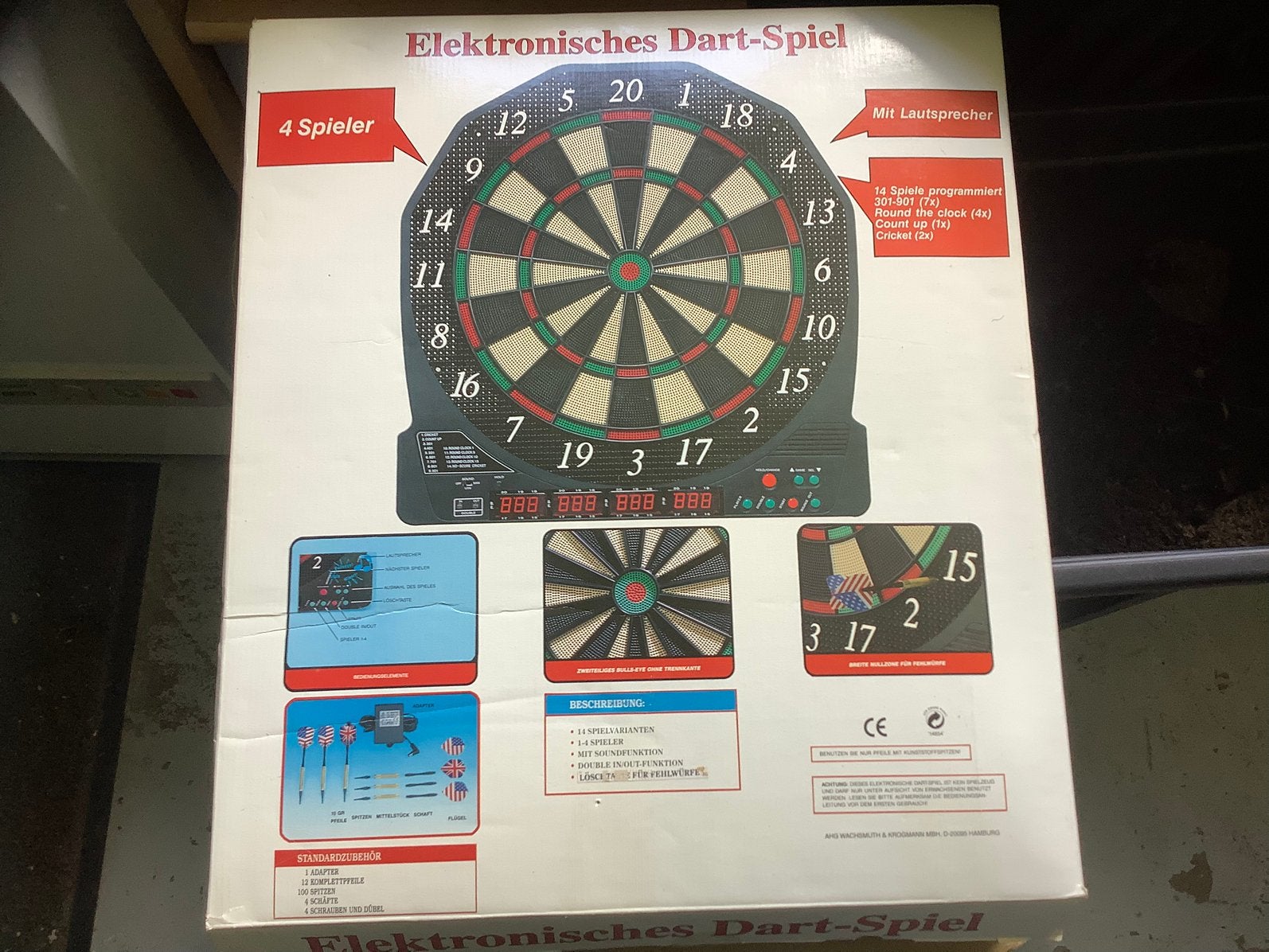 Elektronisch Dartbord met Soft Tip Darts, Sport en Fitness, Ophalen of Verzenden, Gebruikt, Dartbord met pijlen, Elektronisch
