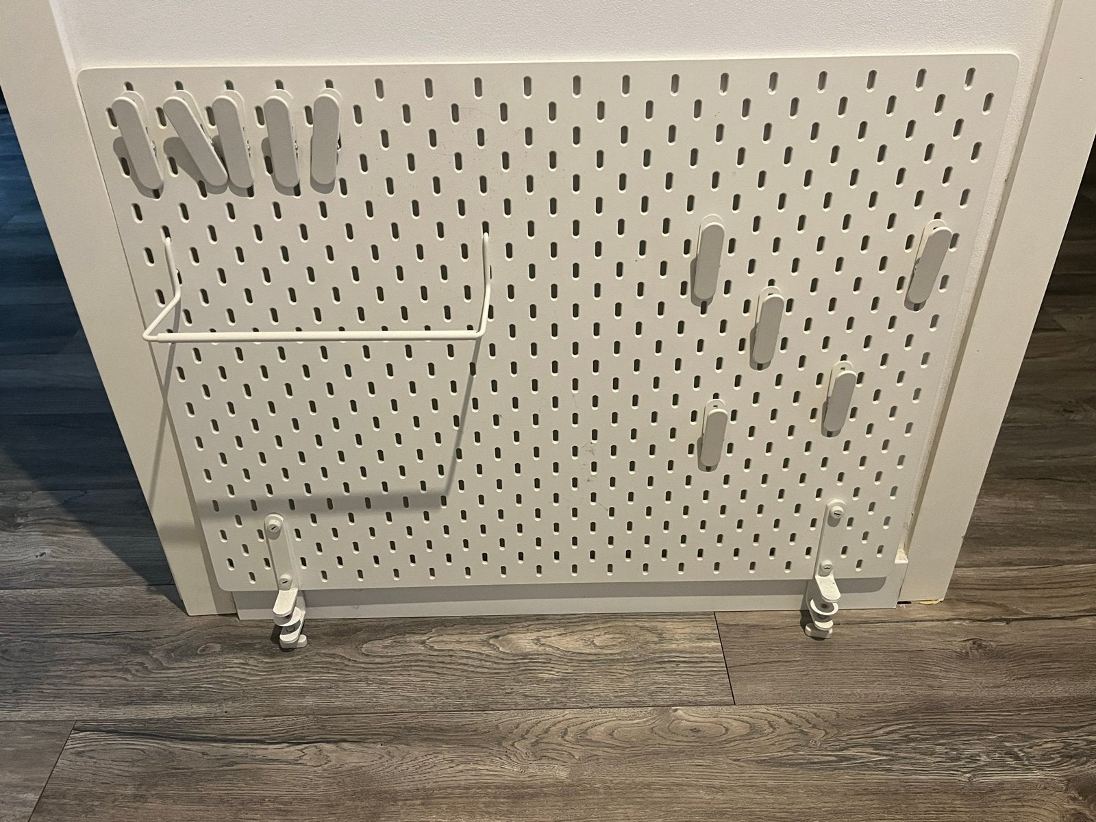 IKEA Skadis Pegboard met accessoires, Ophalen, Gebruikt, Wit, Metaal