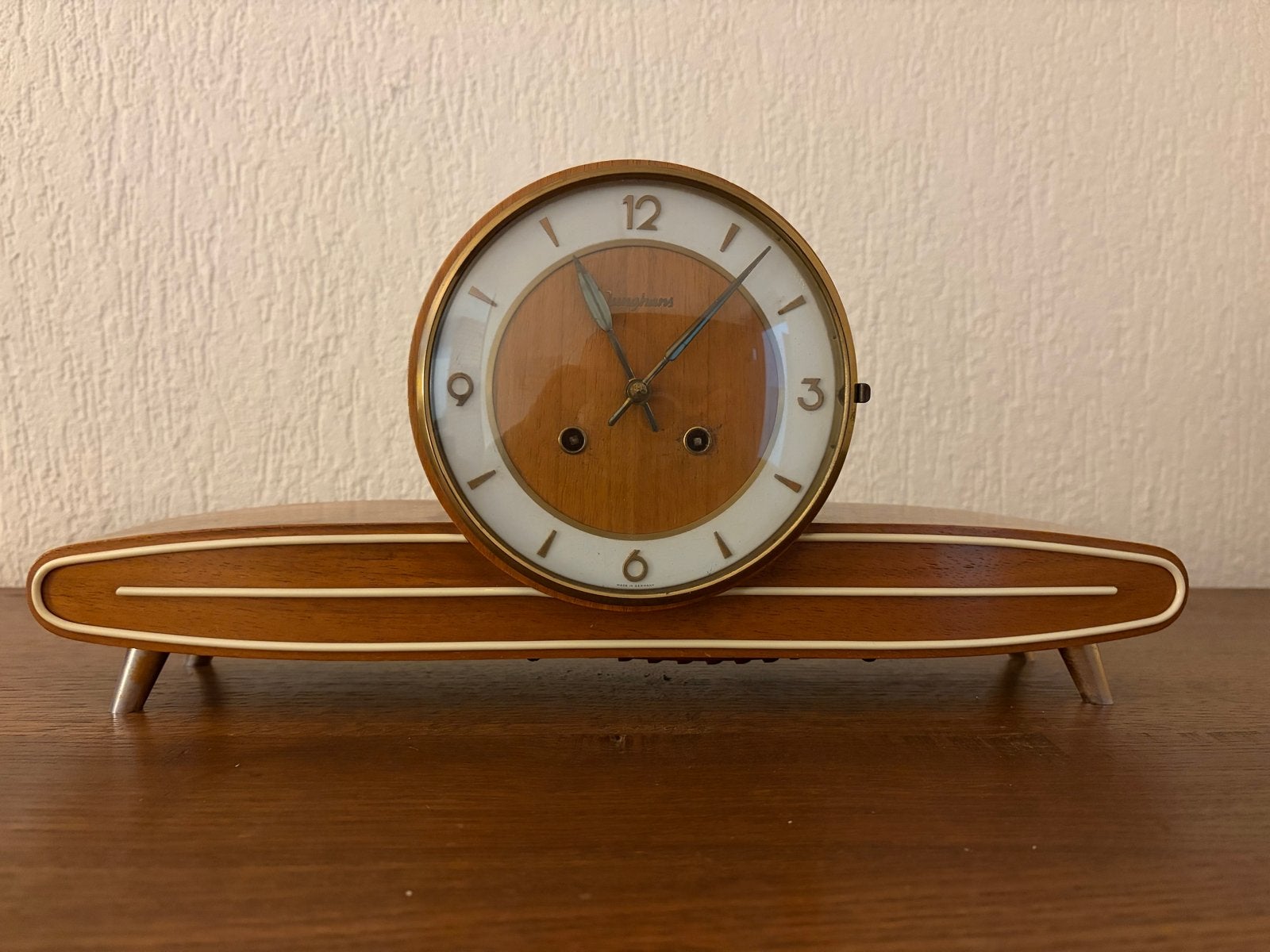 Vintage Junghans Tafelklok - Jaren '50/'60 Design, Ophalen of Verzenden