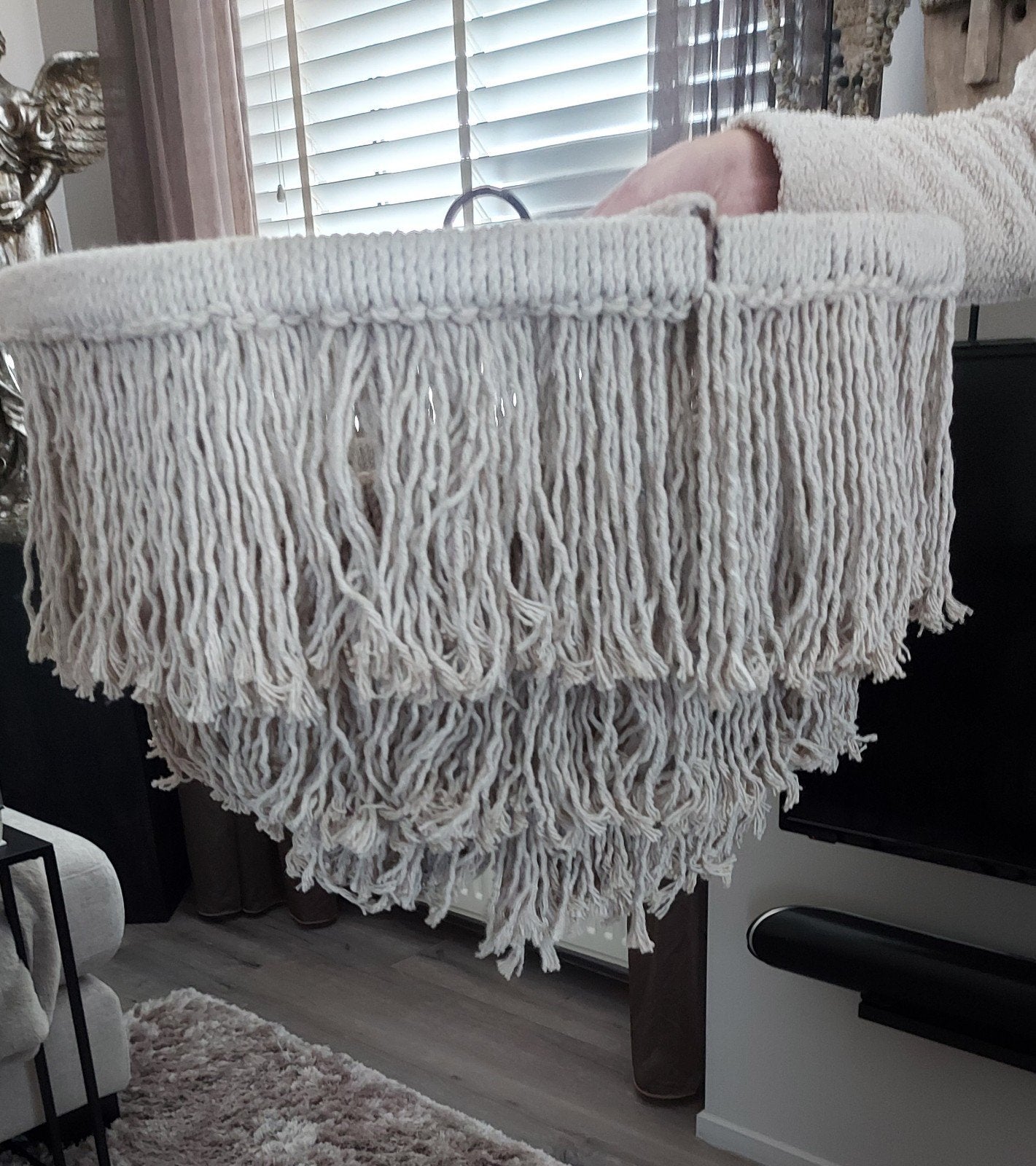 Hanglamp Kroonluchter sober landelijk  52 cm, Ophalen, Zo goed als nieuw
