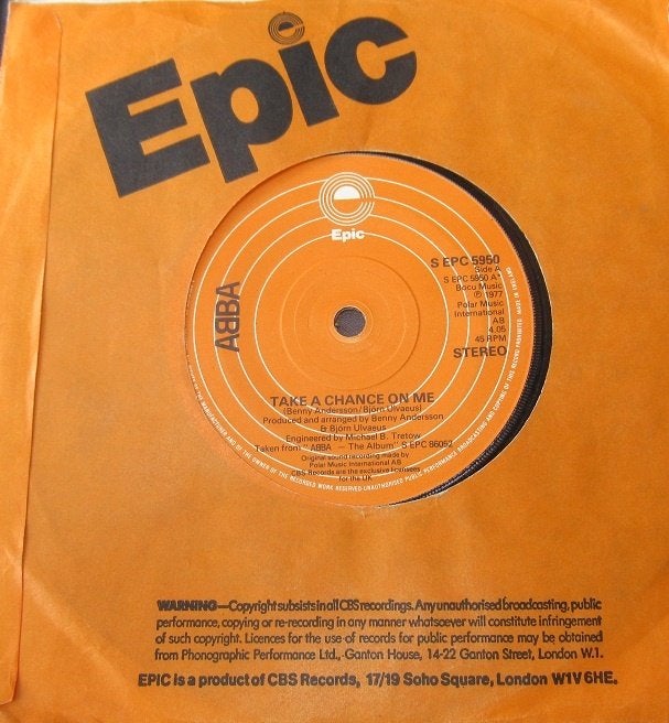 ABBA, Engelse single I'm a marionette, Ophalen of Verzenden, Gebruikt, 12 inch, Overige soorten