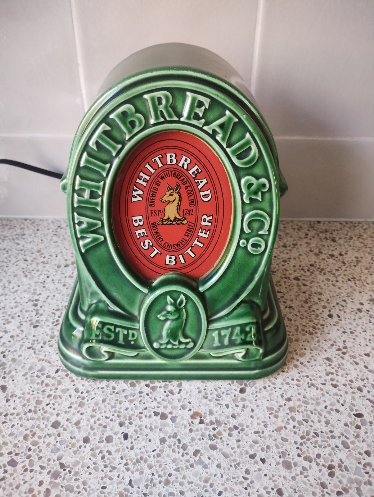verlicht Whitebread Best Bitter bier tap front, Ophalen of Verzenden, Gebruikt, Reclamebord, Plaat of Schild, Overige merken