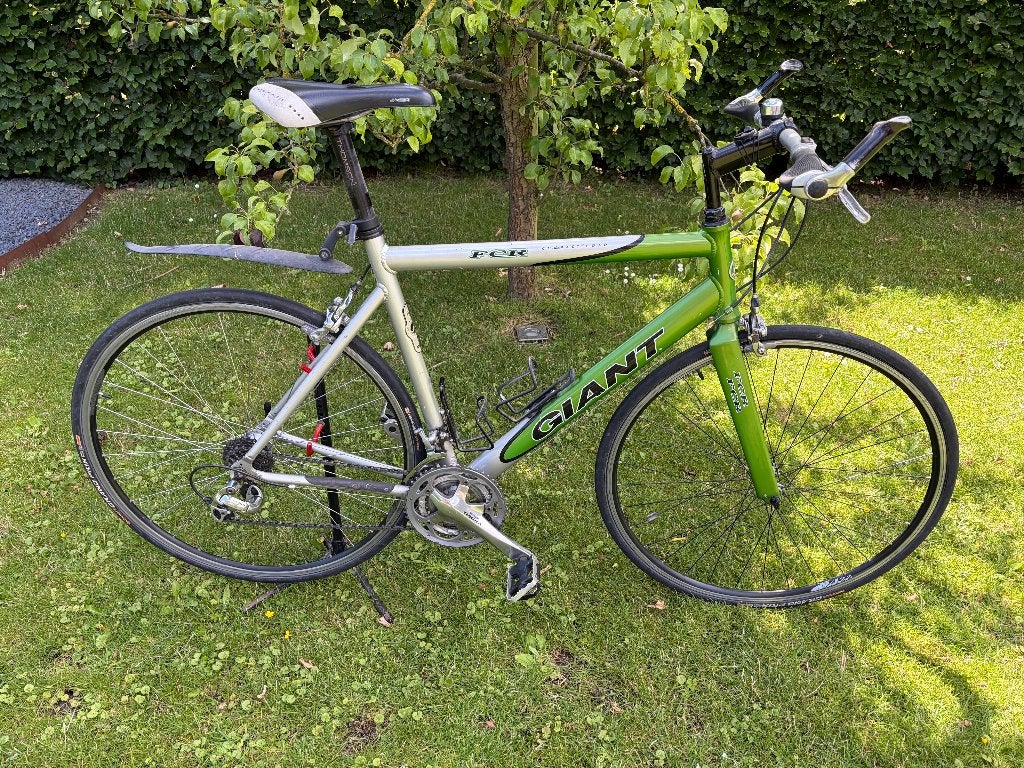 Giant FCR racefiets - Groen/Zilver, Fietsen en Brommers, Ophalen, 28 inch, Gebruikt, Aluminium