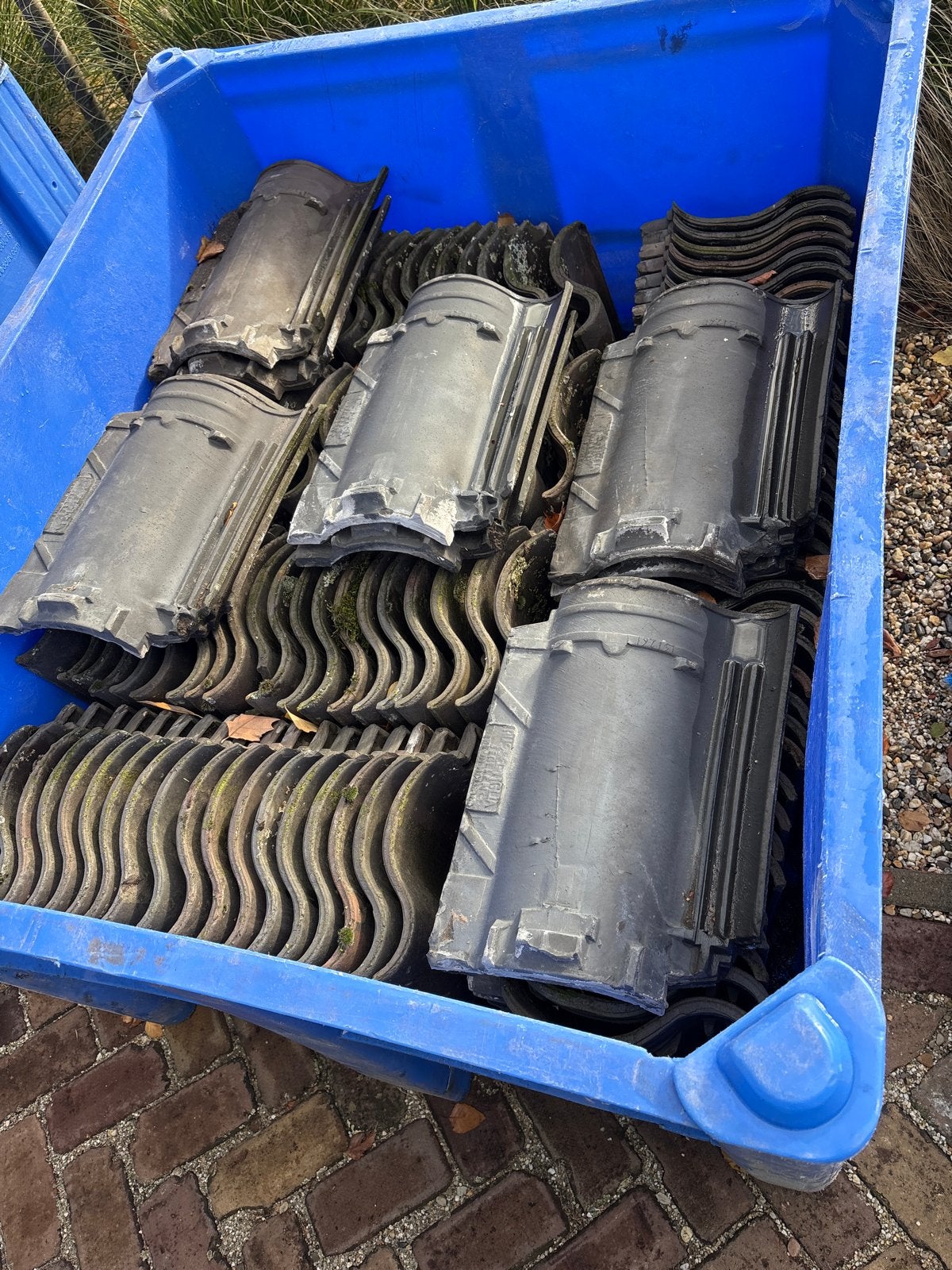 Gebruikte gebakken dakpannen - 500 stuks, Gebruikt, Steen of Klei, Ophalen of Verzenden, 15 m² of meer