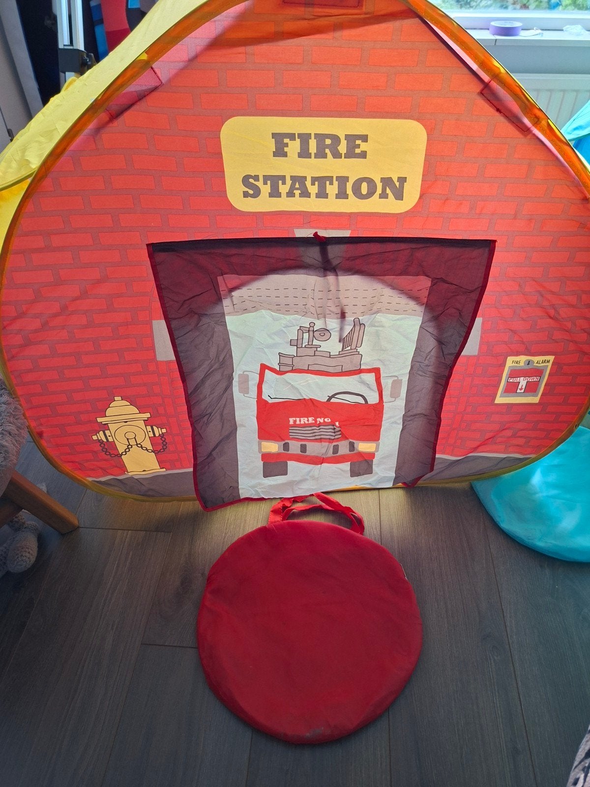Pop-up Speeltent Brandweerkazerne - Compact op te bergen, Ophalen of Verzenden, Gebruikt