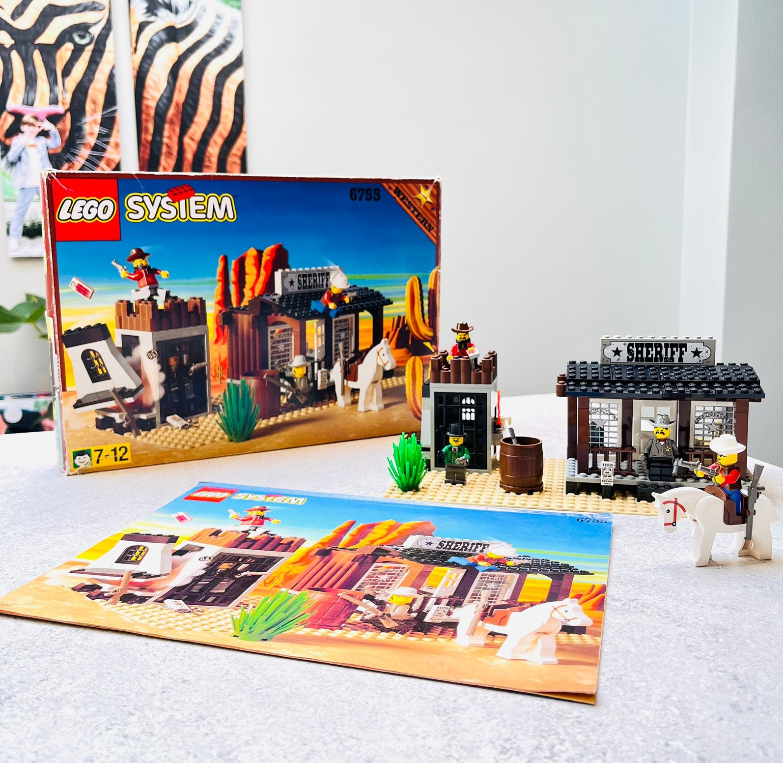 Lego 6755 Sheriff’s Lock-up 1996 mét zeldzame doos, Gebruikt, Inclusief instructies, Overige thema's, Lego