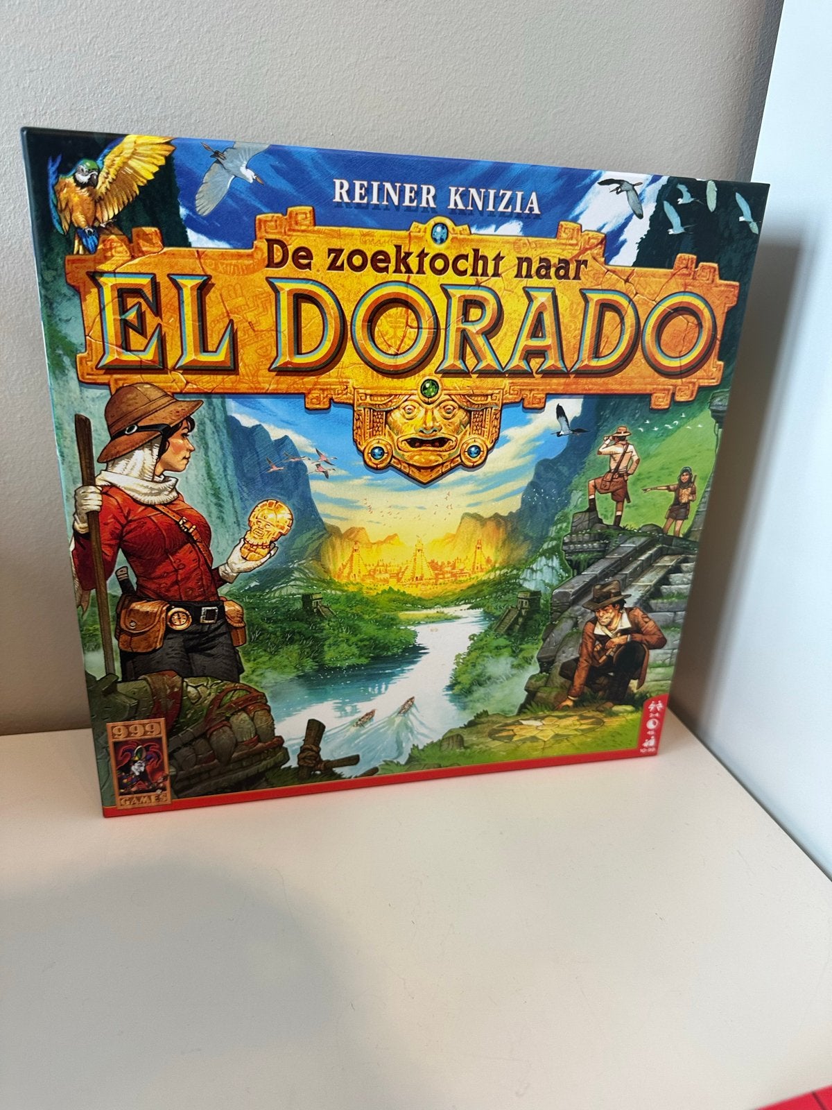 De Zoektocht naar El Dorado bordspel - ZGAN, Hobby en Vrije tijd, Drie of vier spelers, Ophalen of Verzenden, Zo goed als nieuw