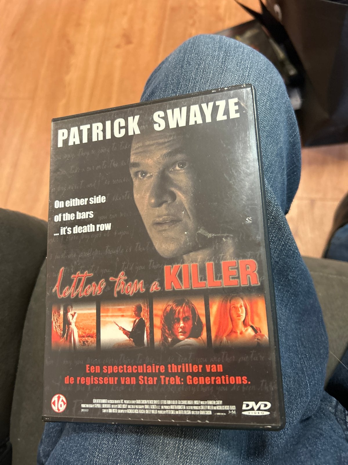 Letters from a Killer - Patrick Swayze DVD, Gebruikt, Vanaf 16 jaar, Nederlands, Actiethriller