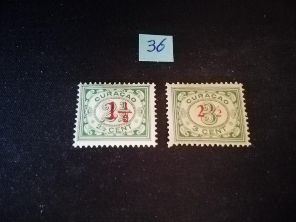 CURAÇAO SERIE NR 101/102 ONGEBRUIKT MET ORGINELE GOM PLAKKER, Postzegels en Munten, Postzegels | Nederlandse Antillen en Aruba