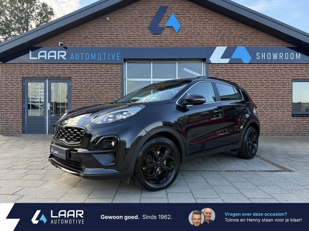Kia Sportage 1.6 T-GDi 177PK Black Edition | 1ste Eigenaar |, 13 km/l, Dealer onderhouden, Stof, Gebruikt