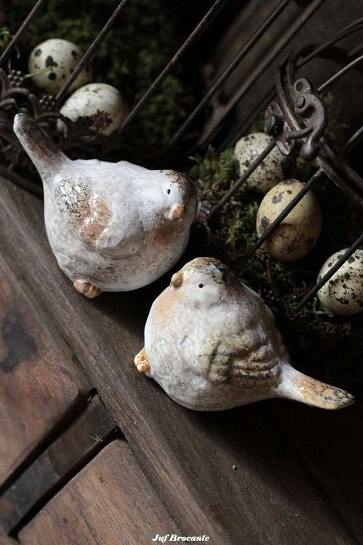 Stenen vogeltje, vogel, Www.jufbrocante.nl, Www.jufbrocante.nl, Nieuw, Ophalen of Verzenden