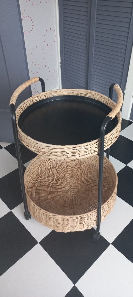 Trolley tafel, Ophalen, Overige materialen, Rond, Nieuw