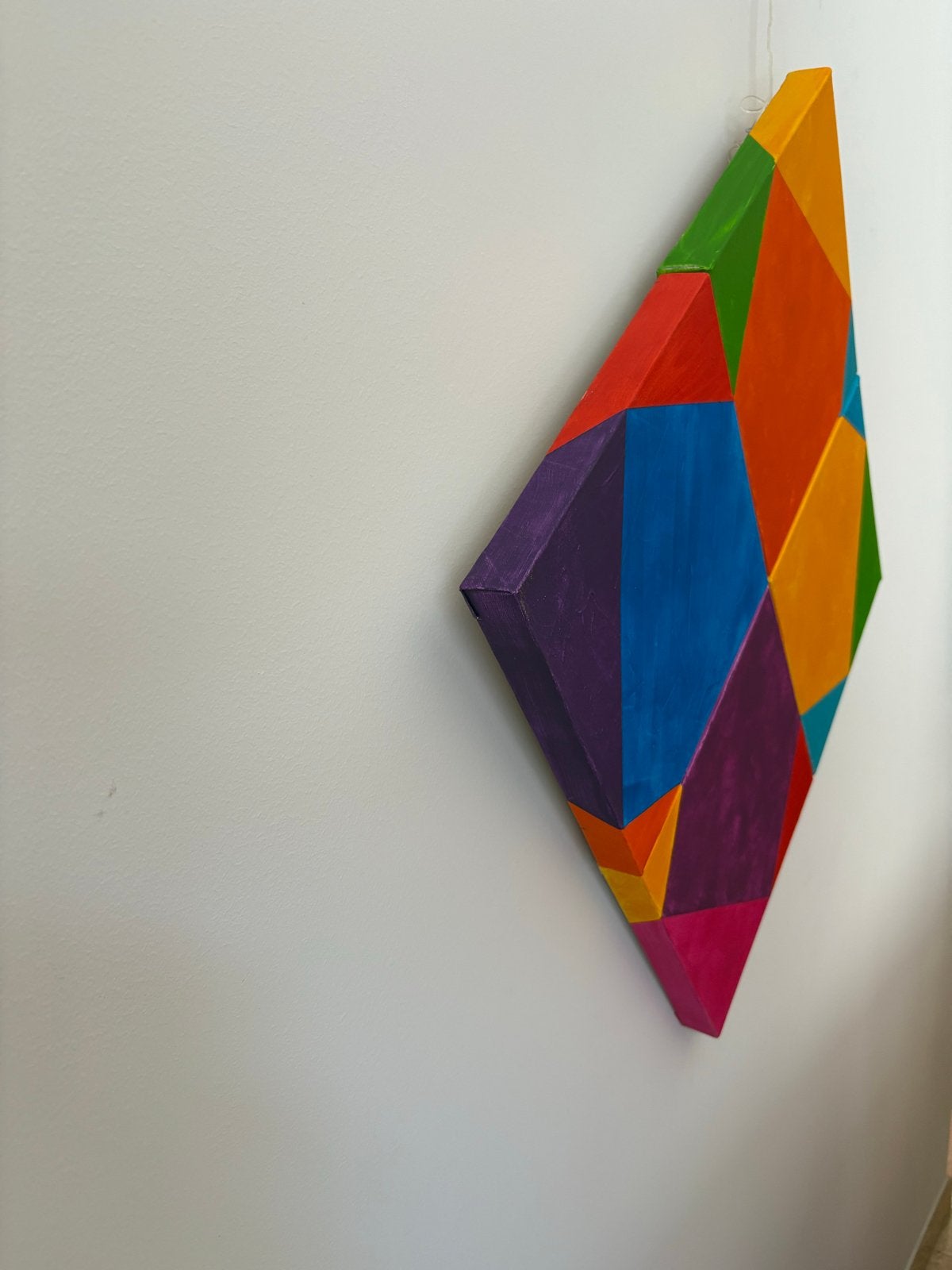 Abstracte acrylverf op doek - set van 4, Abstract, Acrylverf, Handgeschilderd, Ophalen of Verzenden