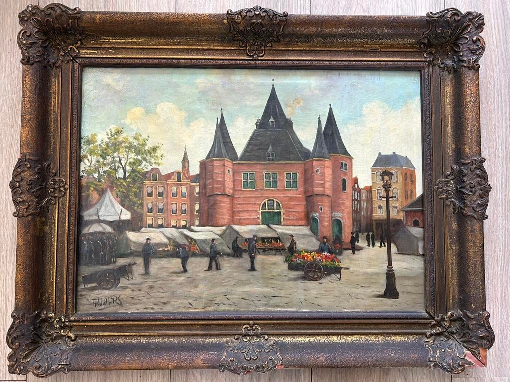 Bloemenmarkt, Antiek en Kunst, Ophalen of Verzenden