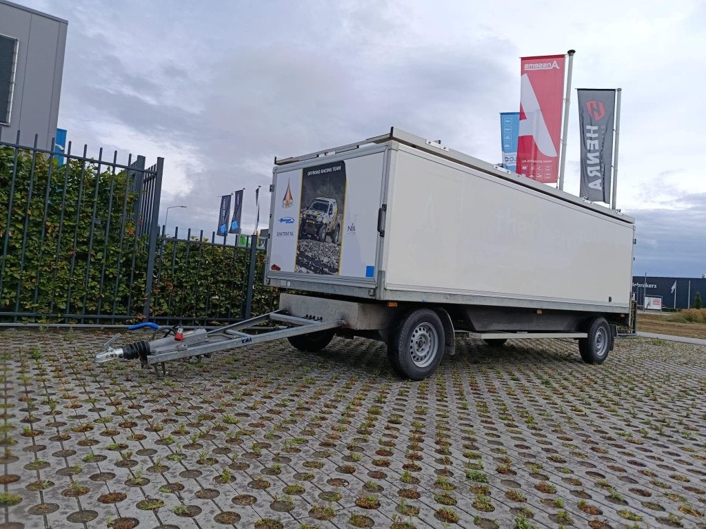 Verdonk gesloten schamelwagen 5 meter 3500 kg, Auto diversen, Aanhangers en Bagagewagens, Gebruikt