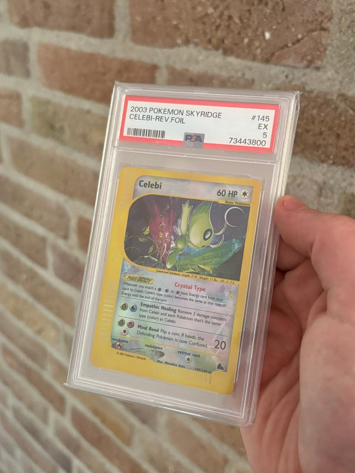 Celebi (SK 145) Reverse Holo PSA 5, Ophalen of Verzenden, Nieuw, Losse kaart