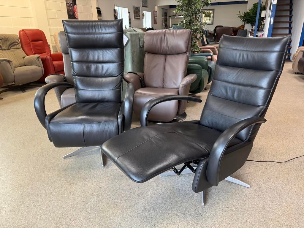 Relax fauteuil relax stoel leer gratis bezorging en garantie, Ophalen of Verzenden, Zo goed als nieuw, Leer, Ruim 100 fauteuils met of zonder sta op functie