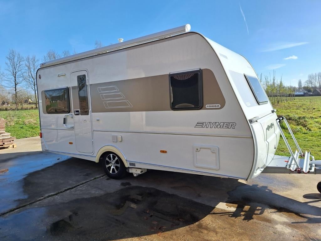 Hymer Eriba Conga 465 Sporting, Caravans en Kamperen, Schokbreker, Rondzit, Frans bed, Particulier