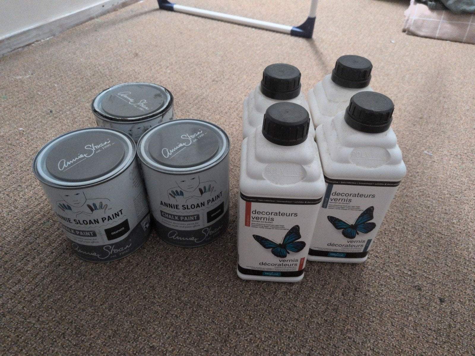 Annie Sloan Chalk Paint en Decorateurs Vernis, Gebruikt, Ophalen of Verzenden, Verf, Grijs